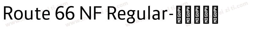 Route 66 NF Regular字体转换